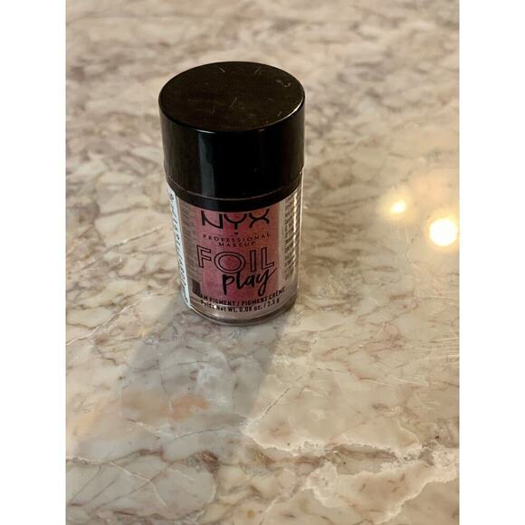 NYX Foil Play Cream Pigment Eyeshadow Booming 02 Eyes NEW Glitter Shimmer Pink R - Picture 3 of 4